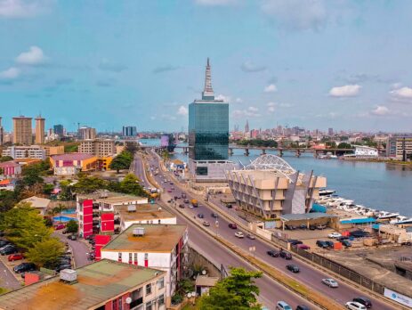 View of road in Lagos, Nigeria