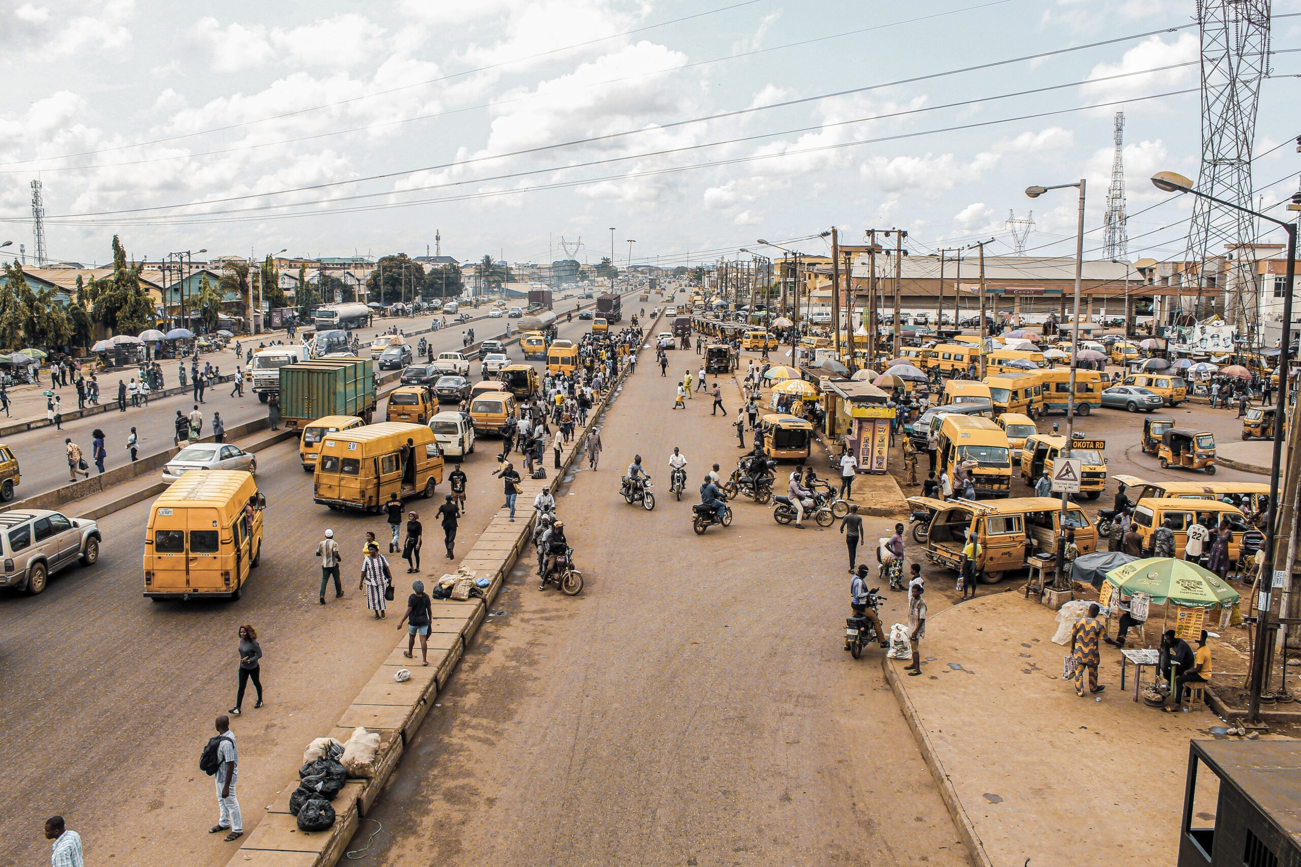 Road people sun crowd Nigerian roads Nigerian travel